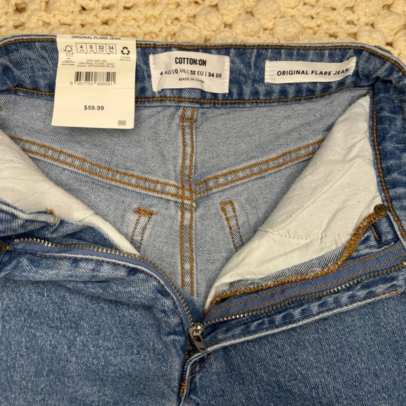 Cotton On Women's Blue Flared Jeans.      #8 - Picture 6 of 11